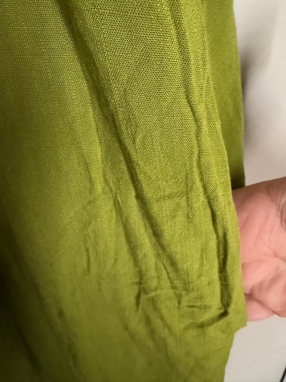 Hunter & brown Lush Lime Green Spaghetti Strap rayon jumpsuit M boho coastal - Picture 8 of 9
